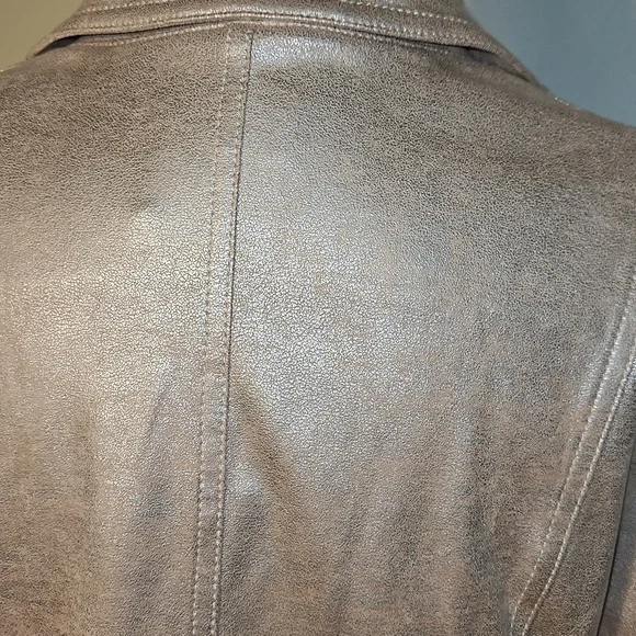 Metallic Cream Women's Jacket Size 10 - Picture 6 of 10